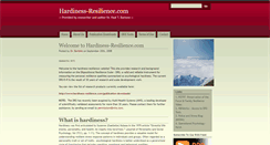 Desktop Screenshot of hardiness-resilience.com